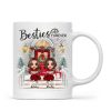Christmas Best Friends Sisters Front Porch Personalized Mug