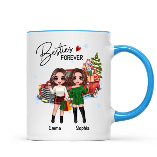 Christmas Best Friends Sisters Gifts Car Personalized Mug