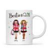 Christmas Best Friends Sisters Shopping Girls Personalized Mug