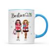 Christmas Best Friends Sisters Shopping Girls Personalized Mug