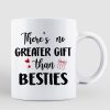 Christmas Doll Besties Sitting At Fireplace Personalized Mug