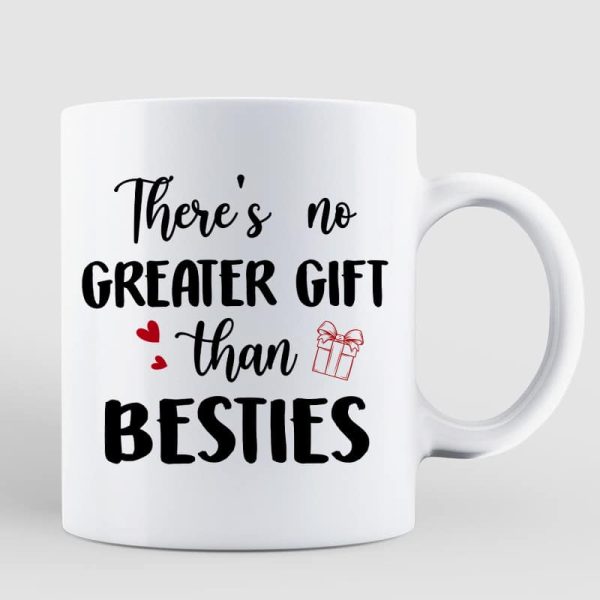 Christmas Doll Besties Sitting At Fireplace Personalized Mug