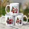 Christmas Doll Besties Sitting By Christmas Tree Personalized Mug
