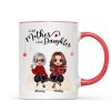 Christmas Doll Women Sitting Mother And Daughters Personalized Mug