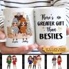 Christmas Fireplace Doll Besties Standing Personalized Mug