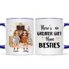 Christmas Fireplace Doll Besties Standing Personalized Mug