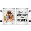 Christmas Fireplace Doll Besties Standing Personalized Mug