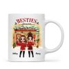 Christmas Gift Shop Best Friends Sisters Personalized Mug