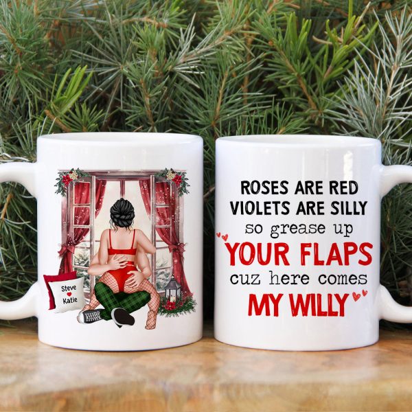 Christmas Gifts, Horny And Sexy All The Time, Personalized Mug, Funny Couple