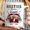Christmas Outline Background Doll Besties Personalized Mug