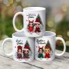 Christmas Pajamas Doll Besties Sisters Sitting Beside Christmas Tree Personalized Mug