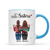 Christmas Standing Besties Back View Personalized Mug