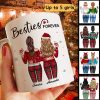 Christmas Standing Besties Back View Personalized Mug