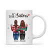 Christmas Standing Besties Back View Personalized Mug