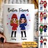 Christmas Standing Doll Besties In Snow Personalized Mug