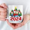 Christmas With My Family Is My Happy Place - Family Personalized Custom Mug - Christmas Gift For Family Members