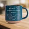 Christmas Would Be Boring Without Me Dog Personalized Engraved Pottery Mug HA75 891580