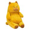 Chubby Black Cat Plush Stuffed Toy Soft Decorative Pillow