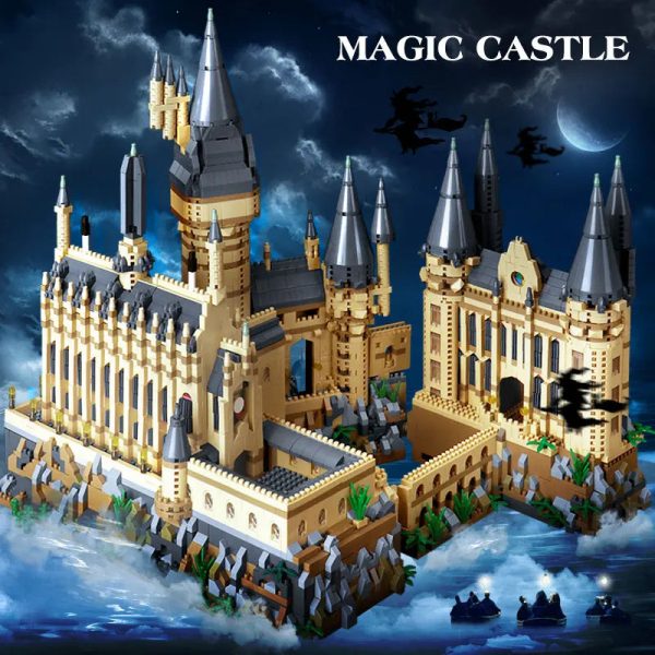 City Creative Medieval Magic Castle Series School Architecture Palace Model Building Blocks