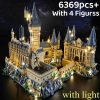 City Creative Medieval Magic School Castle Famous Architecture Palace Model Building Blocks