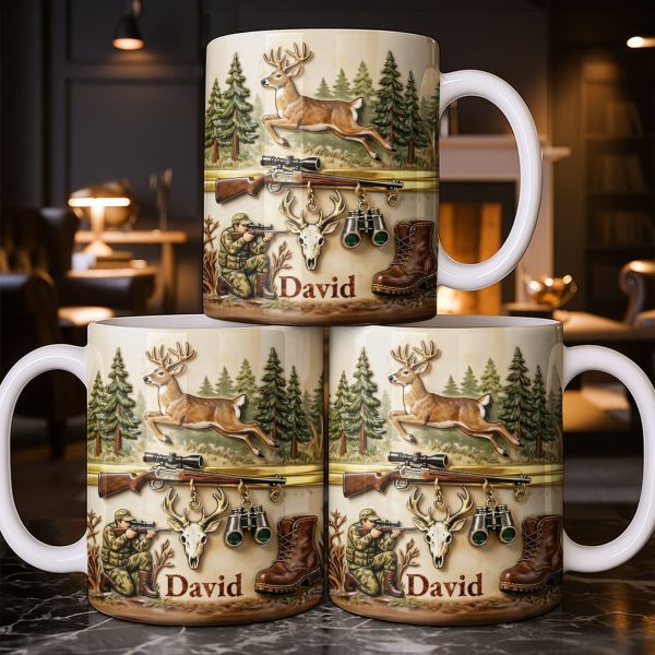 Classic Hunting Gear And Wildlife Imager - Personalized Custom Coffee Mug - HTG006_MG