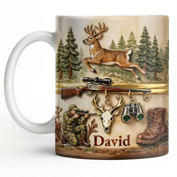 Classic Hunting Gear And Wildlife Imager - Personalized Custom Coffee Mug - HTG006_MG