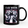 Classic Monsters Black and White Personalized Mug, Retro Vintage Horror Gift with Custom Name