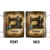 Classic Sewing Machine Design With Elegant Ornaments - Personalized Custom Coffee Mug - HOB020_MG