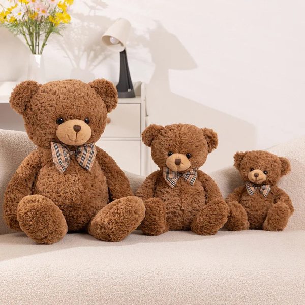 Classic Teddy Bear Plush with Bow 40–80cm