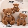 Classic Teddy Bear Plush with Bow 40–80cm