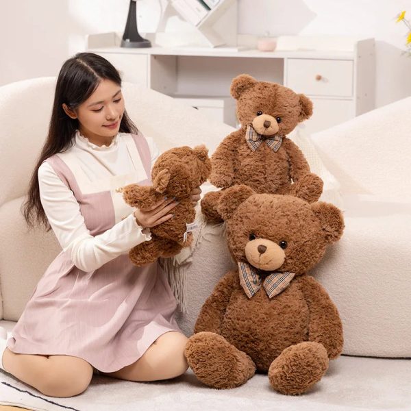 Classic Teddy Bear Plush with Bow 40–80cm