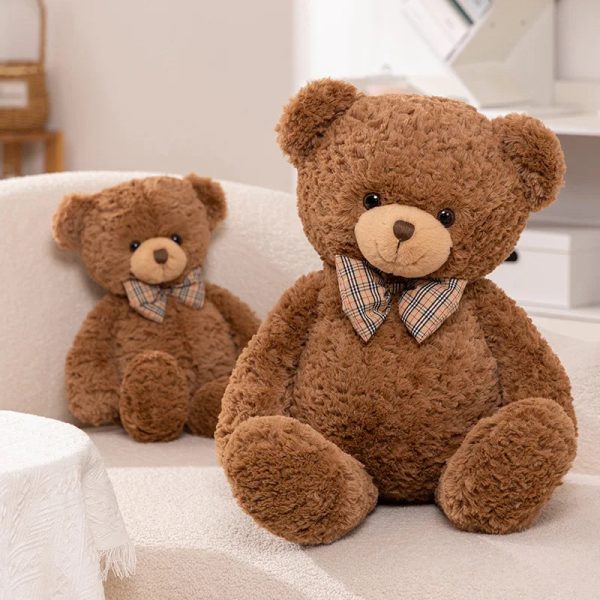 Classic Teddy Bear Plush with Bow 40–80cm