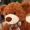 Classic Teddy Bear Plush with Bow Tie