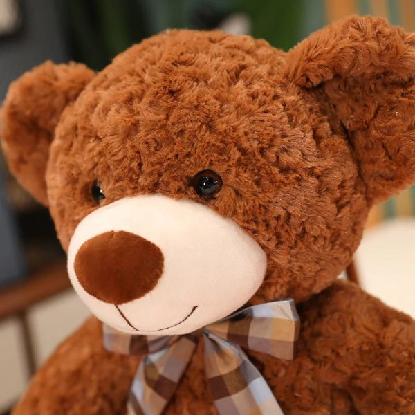 Classic Teddy Bear Plush with Bow Tie