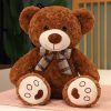 Classic Teddy Bear Plush with Bow Tie