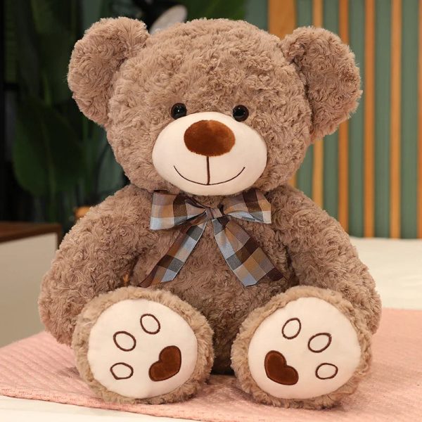 Classic Teddy Bear Plush with Bow Tie