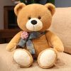 Classic Teddy Bear Plush with Bow Tie