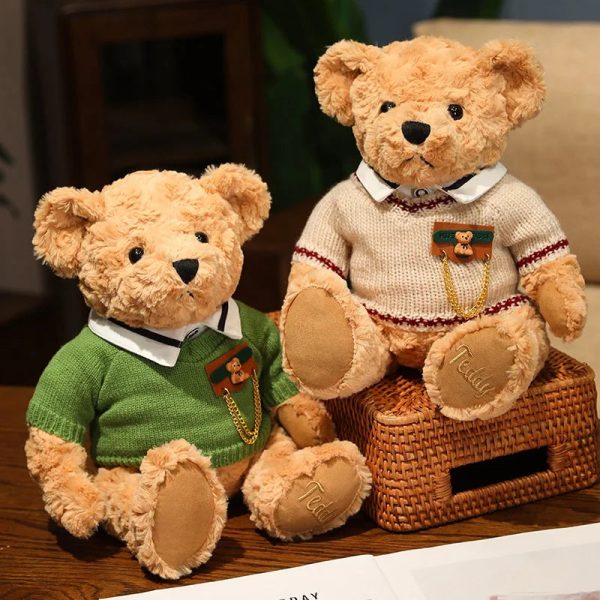 Classic Vintage Teddy Bear Plush Soft Stuffed Doll