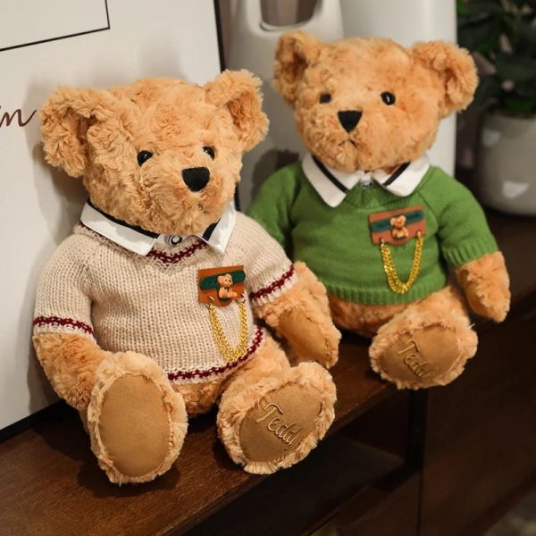 Classic Vintage Teddy Bear Plush Soft Stuffed Doll