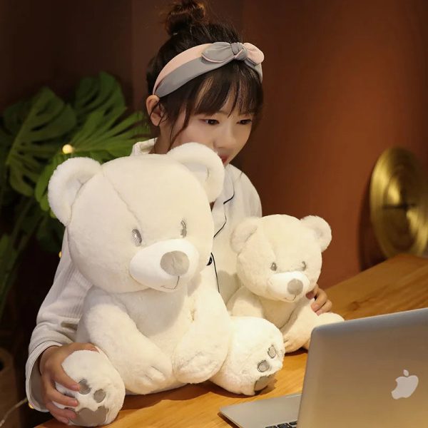 Classic White Teddy Bear Plush Toy 25cm