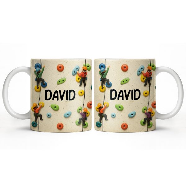 Climb High Reach Far With Colorful Climbing Holds - Personalized Custom Coffee Mug - HOB015_MG