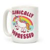 Clinically Depressed Unicorn Coffee Mug