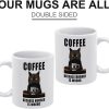 Coffee Because Murder Is Wrong Coffee Mug Funny Sarcastic Adult Humor Gift for Friends Coworkers