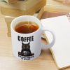 Coffee Because Murder Is Wrong Coffee Mug Funny Sarcastic Adult Humor Gift for Friends Coworkers