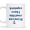 Coffee Compass Series With Anchor Design - Personalized Custom Coffee Mug - BST139_MG