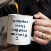 Coffee Compass Series With Anchor Design - Personalized Custom Coffee Mug - BST139_MG