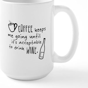 Coffee Keeps Me Going Funny Coffee Mug, Office Humor Gift for Coworker Friend, Birthday Christmas Gift