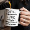 Coffee Spelled Backwards Is EEFFOC, Humorous Phrase With Rooster - Personalized Custom Coffee Mug - COL113_MG
