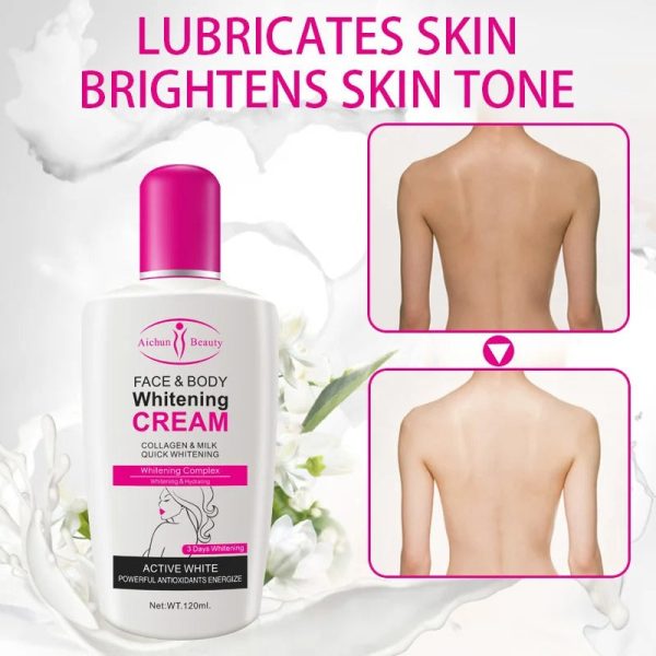 Collagen & Milk Whitening Cream For Face And Body Brightening & Moisturizing