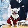 College V-neck Sweater for Dogs
